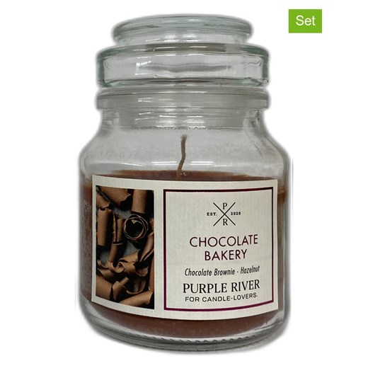 Purple River Świece zapachowe (2 szt.) &quot;Chocolate Bakery&quot; - 2 x 113 g ze sklepu Limango Polska w kategorii Świece i dyfuzory - zdjęcie 173907166