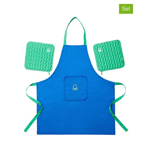 Benetton 3-częściowy zestaw w kolorze niebiesko-zielonym ze sklepu Limango Polska w kategorii Ścierki kuchenne - zdjęcie 173907416