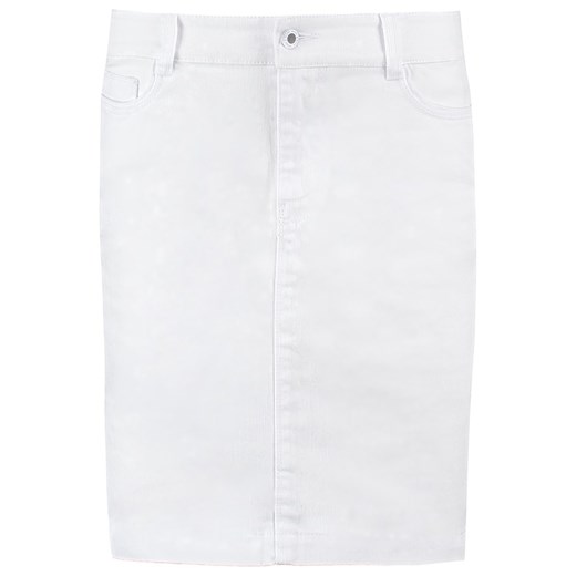 More & More RUBY Spódnica jeansowa white zalando  bawełna