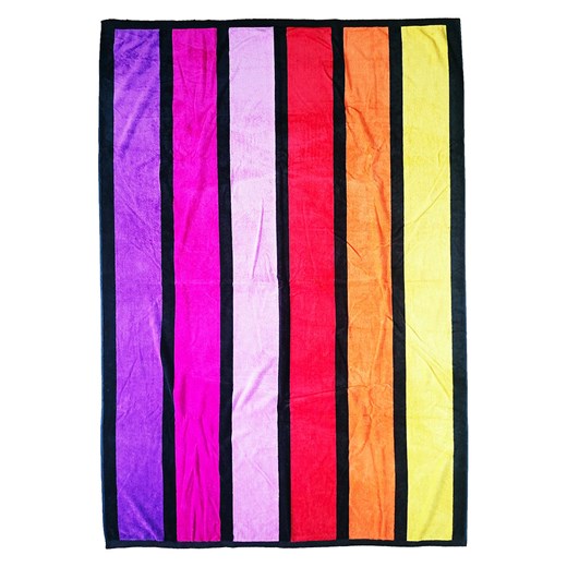 Le Comptoir de la Plage Ręcznik plażowy &quot;Carioca - Happy&quot; ze wzorem - 180 x 140 cm ze sklepu Limango Polska w kategorii Ręczniki - zdjęcie 173908419