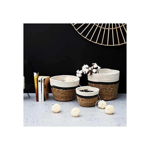 Ethnical Life Kosze (3 szt.) w kolorze jasnobrązowo-białym ze sklepu Limango Polska w kategorii Kosze i koszyki - zdjęcie 173908587