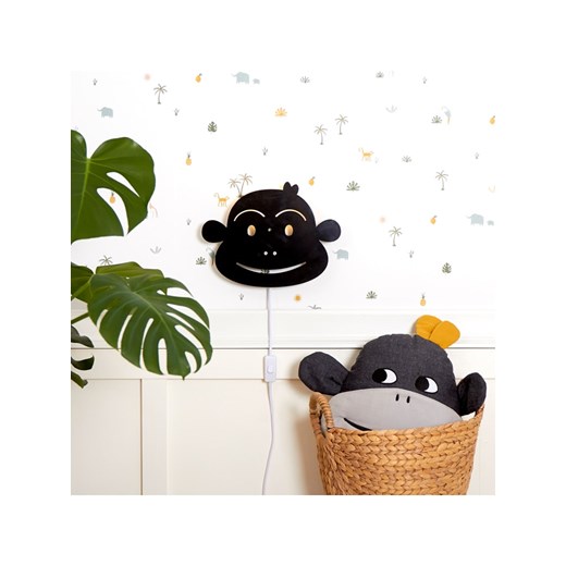 roommate Lampa ścienna &quot;Monkey&quot; w kolorze czarnym - 31 x 23 cm ze sklepu Limango Polska w kategorii Lampy ścienne - zdjęcie 173908665