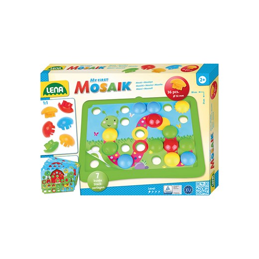 LENA Zestaw do mozaik "My First Mosaik - Natur" - 2+ - id: 12715163 - marki Lena - 173909456 LENA Zestaw do mozaik "My First Mosaik - Natur" - 2+ ze sklepu Limango Polska w kategorii Zabawki - zdjęcie 173909456
