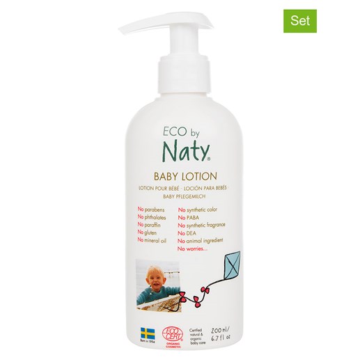 Naty Mleczka pielęgnacyjne (2 szt.) - 2 x 200 ml ze sklepu Limango Polska w kategorii Pielęgnacja dziecka - zdjęcie 173910699