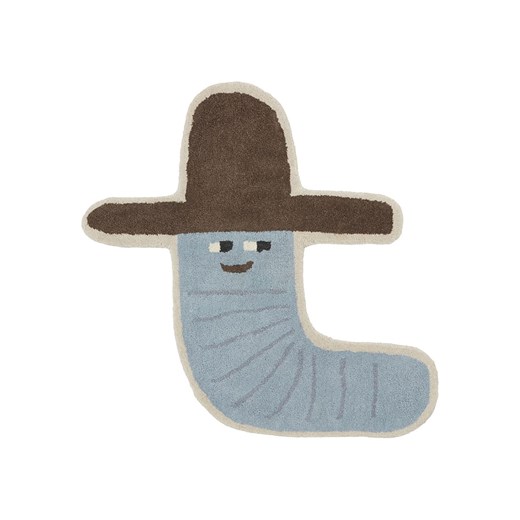 OYOY mini Dywan &quot;Calle Cowboy&quot; w kolorze błękitnym - 85 x 82 cm ze sklepu Limango Polska w kategorii Tekstylia dziecięce - zdjęcie 173911459