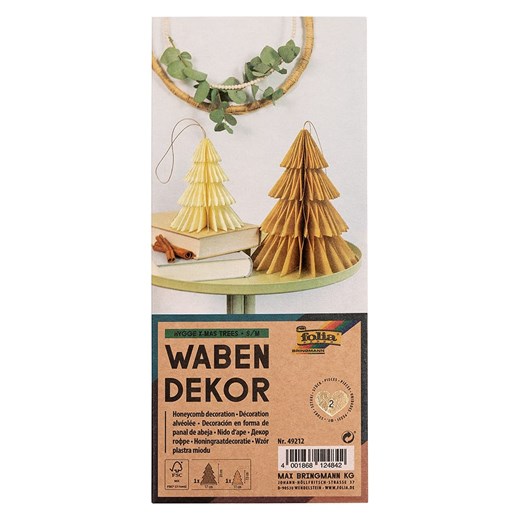 folia PAPER Dekoracje (2 szt.) &quot;Hygge Xmas Trees&quot; w kolorze beżowym ze sklepu Limango Polska w kategorii Zabawki - zdjęcie 173911606