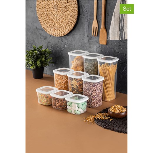 Violeta Home Pojemniki (9 szt.) w kolorze białym ze sklepu Limango Polska w kategorii Pojemniki kuchenne - zdjęcie 173911818
