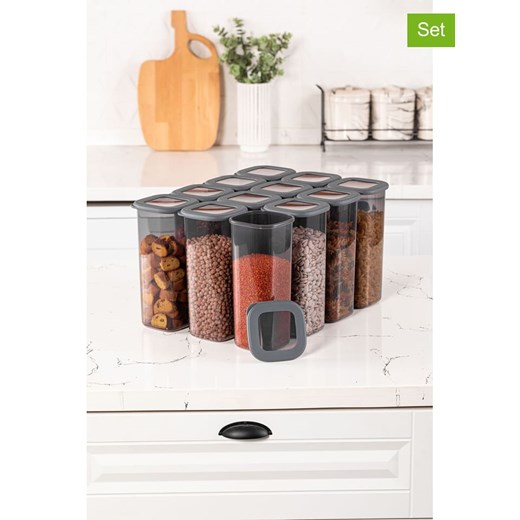 Violeta Home Pojemniki (12 szt.) w kolorze szarym - 1,75 l ze sklepu Limango Polska w kategorii Pojemniki kuchenne - zdjęcie 173911835