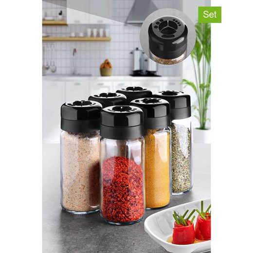 Violeta Home Pojemniki (6 szt.) w kolorze czarnym - 245 ml Violeta Home onesize promocja Limango Polska