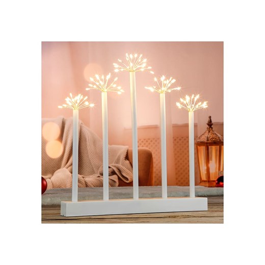 Profiline Dekoracyjna lampa LED w kolorze białym - 27 x 31 x 4 cm Profiline onesize Limango Polska wyprzedaż