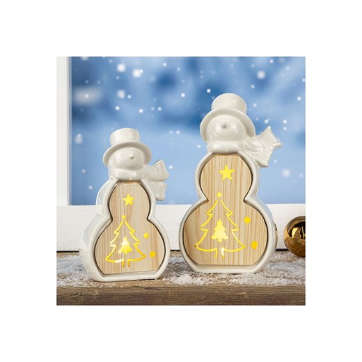 Profiline Lampy dekoracyjne LED (2 szt.) &quot;Snowman&quot; w kolorze Profiline onesize Limango Polska wyprzedaż