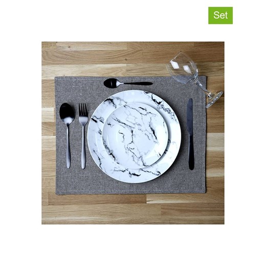 THE HOME DECO FACTORY Podkładki stołowe (2 szt.) w kolorze oliwkowym - 45 x 35 cm ze sklepu Limango Polska w kategorii Podkładki na stół - zdjęcie 173913368