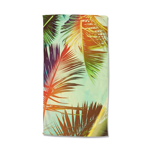 Good Morning Ręcznik plażowy &quot;Palms&quot; w kolorze błękitno-zielonym ze sklepu Limango Polska w kategorii Ręczniki - zdjęcie 173914076