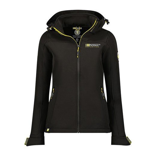 Geographical Norway Kurtka softshellowa "Takeni" w kolorze czarnym Geographical Norway XL Limango Polska okazyjna cena