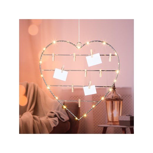 Profiline Dekoracja LED w kolorze srebrnym - Ø 39 cm Profiline onesize okazyjna cena Limango Polska