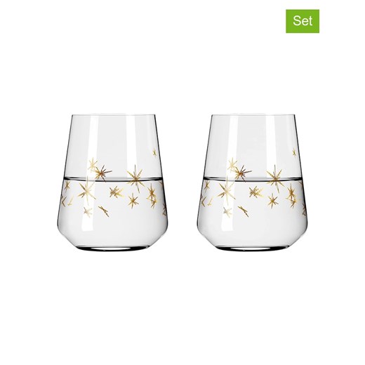 RITZENHOFF Szklanki (2 szt.) &quot;Deluxe&quot; w kolorze złotym - 510 ml ze sklepu Limango Polska w kategorii Naczynia - zdjęcie 173916056