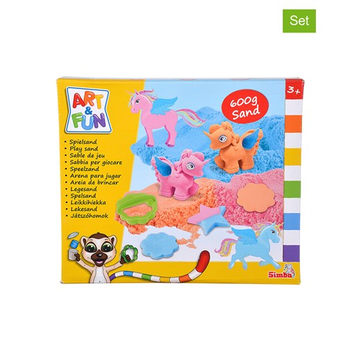 Simba Zestaw do zabawy piaskiem &quot;Unicorn&quot; - 3+ ze sklepu Limango Polska w kategorii Zabawki - zdjęcie 173917466