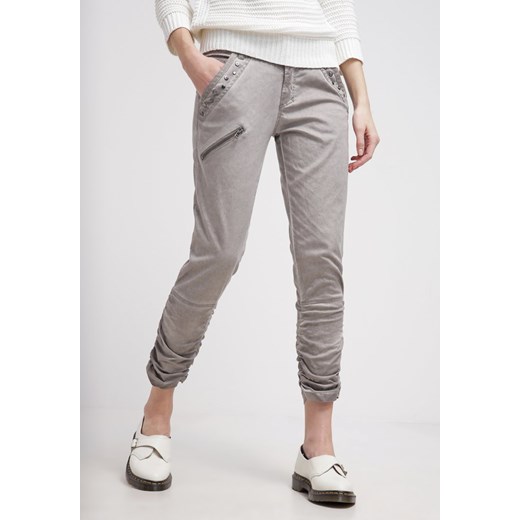 Cream TESSA Spodnie materiałowe morning grey zalando  bez wzorów/nadruków