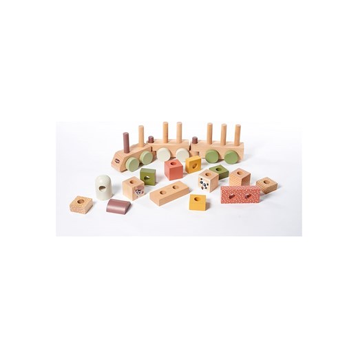 Tiny Love Klocki (17 szt.) &quot;Stacking Train - Boho Chic&quot; - 18 m+ Tiny Love onesize okazyjna cena Limango Polska