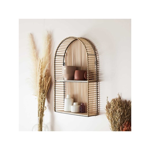 THE HOME DECO FACTORY Regał ścienny w kolorze beżowym - 37 x 61 x 12 cm ze sklepu Limango Polska w kategorii Regały i witryny - zdjęcie 173922886