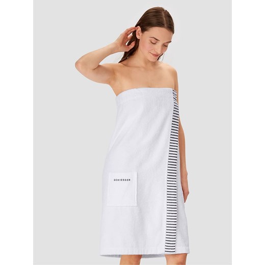 Schiesser Ręcznik "Rom" w kolorze białym do sauny Schiesser 80x130 cm Limango Polska wyprzedaż