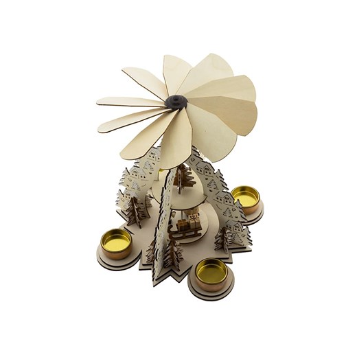 Profiline Piramida świąteczna w kolorze brązowym - wys. 22,5 x Ø 28,5 cm ze sklepu Limango Polska w kategorii Dekoracje bożonarodzeniowe - zdjęcie 173924639