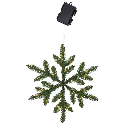STAR Trading Dekoracja LED &quot;Snowflake&quot; w kolorze zielonym - 30 x 40 cm ze sklepu Limango Polska w kategorii Dekoracje bożonarodzeniowe - zdjęcie 173927589