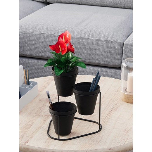 Scandinavia Concept Stojak w kolorze czarnym na kwiaty - 19 x 20 x 19 cm Scandinavia Concept onesize okazyjna cena Limango Polska