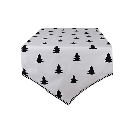 Clayre &amp; Eef Bieżnik w kolorze białym - dł. 160 x 50 cm ze sklepu Limango Polska w kategorii Obrusy i bieżniki - zdjęcie 173928395