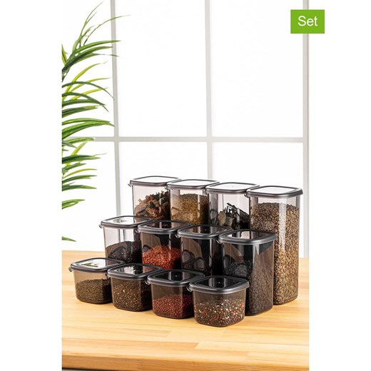 Violeta Home Pojemnik (12 szt.) w kolorze antracytowym Violeta Home onesize okazja Limango Polska