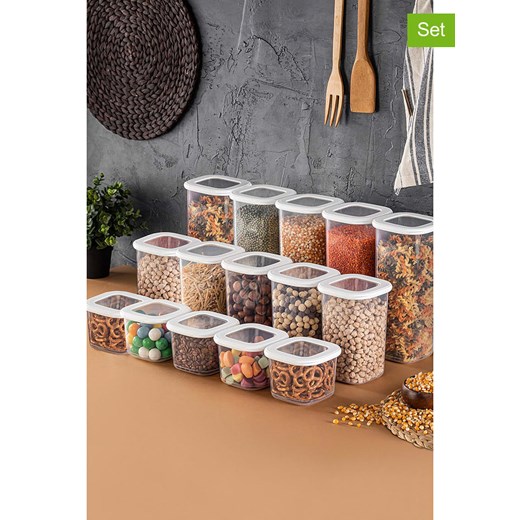 Violeta Home Pojemniki (15 szt.) w kolorze białym ze sklepu Limango Polska w kategorii Pojemniki kuchenne - zdjęcie 173929535