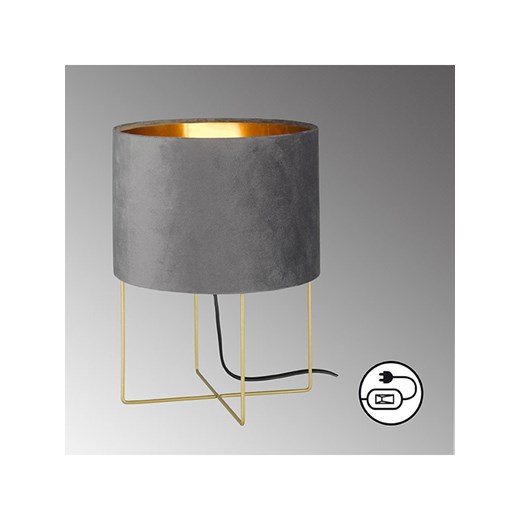 FISCHER &amp; HONSEL Lampa stołowa &quot;Aura&quot; w kolorze szarym - wys. 32 x Ø 24 cm ze sklepu Limango Polska w kategorii Lampy stołowe - zdjęcie 173929767
