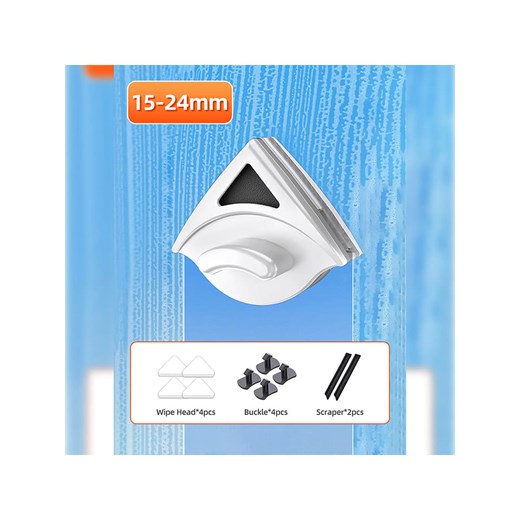 Joybos Magnetyczny przyrząd do mycia szyb - grubość szkła 8-15 mm - id: 15021811 - marki Joybos - 173930317 Joybos Magnetyczny przyrząd do mycia szyb - grubość szkła 8-15 mm ze sklepu Limango Polska w kategorii Akcesoria kuchenne - zdjęcie 173930317