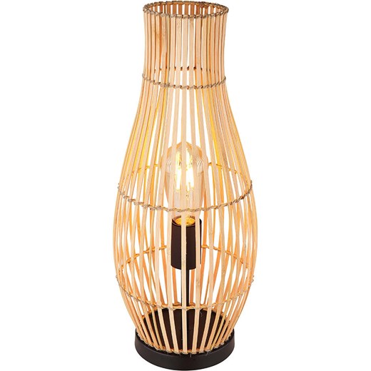 Globo lighting Lampa stołowa &quot;Laglio&quot; w kolorze jasnobrązowo-czarnym - wys. 47,5 x Ø 19,5 cm ze sklepu Limango Polska w kategorii Lampy stołowe - zdjęcie 173931786