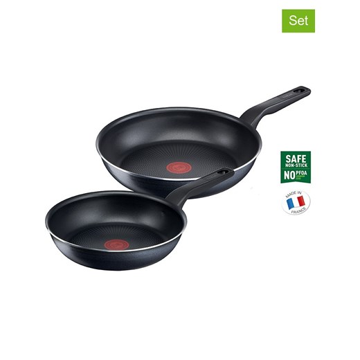 Tefal Patelnie (2 szt.) &quot;XL Force&quot; w kolorze czarnym ze sklepu Limango Polska w kategorii Garnki - zdjęcie 173932747