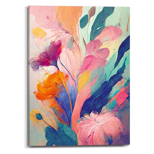 Orangewallz Druk &quot;Colourful Painted Flowers II&quot; na płótnie ze sklepu Limango Polska w kategorii Obrazy - zdjęcie 173933107