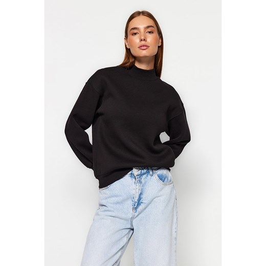 trendyol Bluza w kolorze czarnym ze sklepu Limango Polska w kategorii Bluzy damskie - zdjęcie 173933366