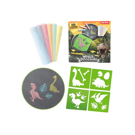 Toi-Toys Kreda i szablony - 3+ ze sklepu Limango Polska w kategorii Zabawki - zdjęcie 173935739