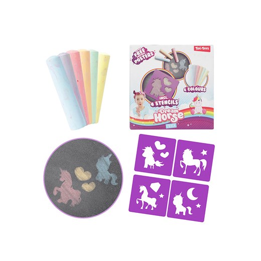 Toi-Toys Kreda i szablony - 3+ ze sklepu Limango Polska w kategorii Zabawki - zdjęcie 173935746