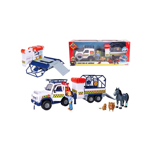 Feuerwehrmann Sam Pojazd ratunkowy dla zwierząt &quot;Fireman&quot; z akcesoriami - 3+ ze sklepu Limango Polska w kategorii Zabawki - zdjęcie 173936815