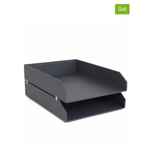 BigsoBox Organizery (2 szt.) "Hakan" w kolorze antracytowym na dokumenty - 23 x 6 x 31 cm - id: 15374953 - marki Bigsobox - 173937337 BigsoBox Organizery (2 szt.) "Hakan" w kolorze antracytowym na dokumenty - 23 x 6 x 31 cm ze sklepu Limango Polska w kategorii Akcesoria biurowe - zdjęcie 173937337