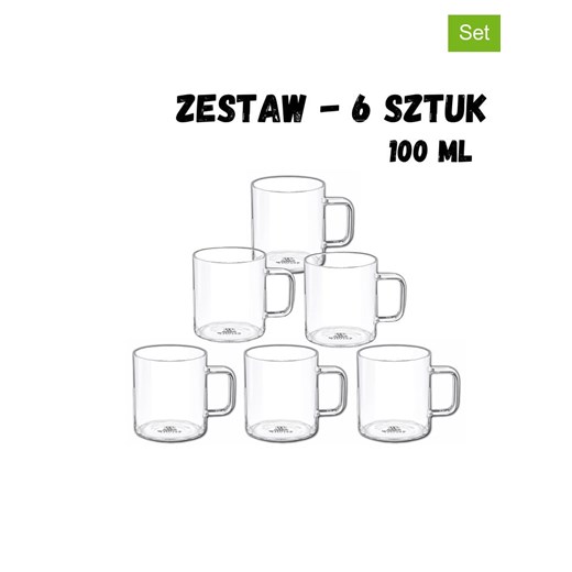 Wilmax Szklanki (6 szt.) - 100 ml ze sklepu Limango Polska w kategorii Szklanki - zdjęcie 173937449