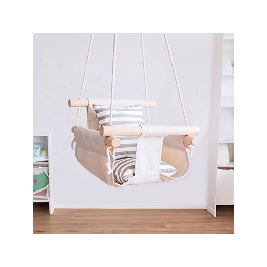Woody Kids Huśtawka w kolorze beżowym Woody Kids onesize wyprzedaż Limango Polska