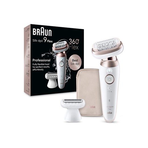 Braun Depilator &quot;Silk-épil 9-030 3D&quot; w kolorze biało-jasnoróżowym ze sklepu Limango Polska w kategorii Depilacja - zdjęcie 173939708