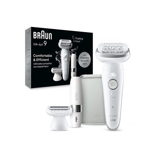 Braun Depilator &quot;Silk-épil 9-341&quot; w kolorze srebrno-białym ze sklepu Limango Polska w kategorii Depilacja - zdjęcie 173939715