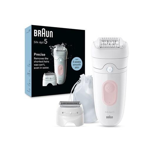 Braun Depilator &quot;Silk-épil 5-030&quot; w kolorze biało-jasnoróżowym ze sklepu Limango Polska w kategorii Depilacja - zdjęcie 173939736