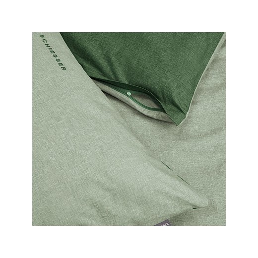 Schiesser Poszewki renforcé (2 szt.) w kolorze zielonym na poduszkę Schiesser 40x80 cm wyprzedaż Limango Polska