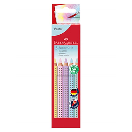 Faber-Castell Kredki (5 szt.) "Jumbo Grip Pastell" Faber-castell onesize promocyjna cena Limango Polska