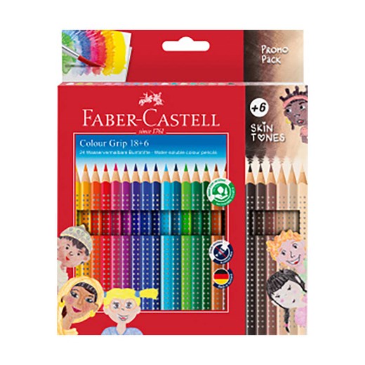 Faber-Castell Kredki (24 szt.) &quot;Colour Grip Skin Tones&quot; ze sklepu Limango Polska w kategorii Akcesoria do paznokci - zdjęcie 173941279