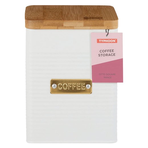 Typhoon Pojemnik "Coffee" w kolorze białym - 11,5 x 15,7 x 11,5 cm Typhoon onesize promocyjna cena Limango Polska